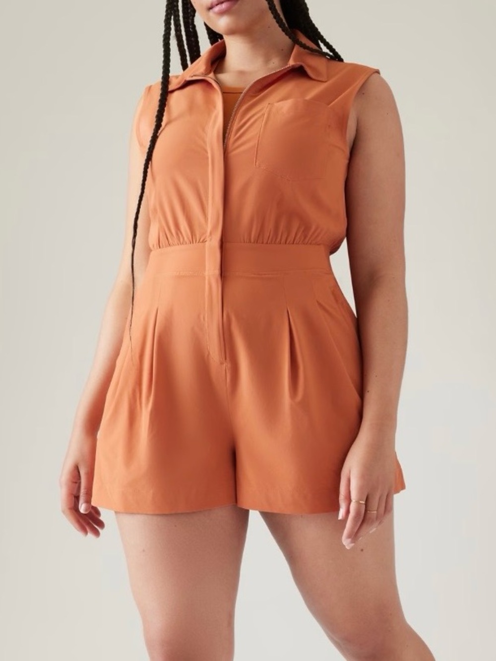 Athleta Brooklyn Romper Women’s size 20 2X Sunbaked Clay NWT